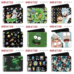 19 Styles Rick and Morty Cartoon Purse Anime Short Wallet