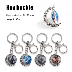 32 Styles Ne Zha Cartoon Double-Sided Rotation Alloy Anime Keychain