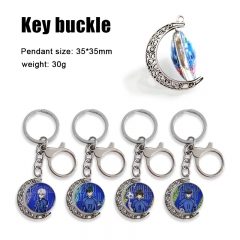 6 Styles Blue Lock Cartoon Double-Sided Rotation Alloy Anime Keychain