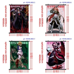 6 Styles OVERLORD Cartoon Wallscrolls Waterproof Anime Wall Scroll