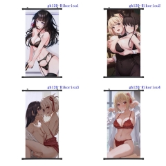 60*120cm 7 Styles Lycoris Recoil Cartoon Sexy Girls Wallscrolls Waterproof Anime Wall Scroll