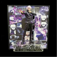 Jujutsu Kaisen Gojo Satoru Stereographic 3D Framed Anime Figure Creative Design Painting Best Gift for Boy and Girl Desktop and Wall Ornament
