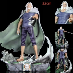 32CM One Piece Silvers Rayleigh Cartoon PVC Anime Figure
