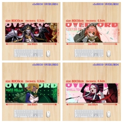 80*30*0.3cm 6 Styles OVERLORD Cartoon Anime Mouse Pad