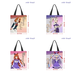 赛马娘芦毛灰姑娘Uma Musume Cinderella Gray（Gray） 黑色手提袋33x38