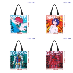 33*38cm 6 Styles Mobile Suit Gundam Shopping Bag Canvas Anime Handbag