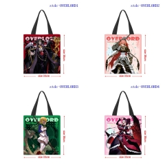 33*38cm 6 Styles OVERLORD Shopping Bag Canvas Anime Handbag