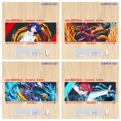 80*30*0.3cm 5 Styles Mobile Suit Gundam Cartoon Anime Mouse Pad