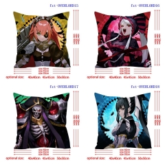 45*45cm 6 Styles Overlord Cartoon Anime Pillow