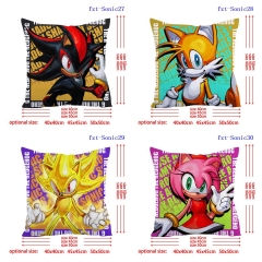 刺猬索尼克Sonic the Hedgehog（Sonic ）方抱枕系列45*45cm