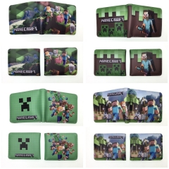6 Styles Minecraft Cartoon Purse Short Anime Wallet
