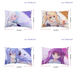 夏日口袋Summer Pockets（Pockets）长方形抱枕系列40*60cm