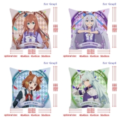 赛马娘芦毛灰姑娘Uma Musume Cinderella Gray（Gray）方抱枕系列45*45cm