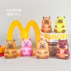 2 Styles 6pcs/set Capybara Cartoon Surprise Blind Box Anime PVC Figures