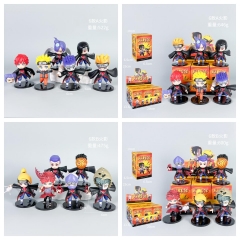 4 Styles 6pcs/set Naruto Cartoon Surprise Blind Box Anime PVC Figures