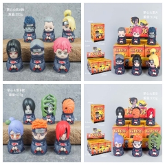 4 Styles 6pcs/set Naruto Cartoon Surprise Blind Box Anime PVC Figures