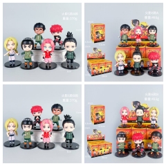 4 Styles 6pcs/set Naruto Cartoon Surprise Blind Box Anime PVC Figures