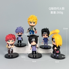 2 Styles 6pcs/set Naruto Cartoon Surprise Blind Box Anime PVC Figures