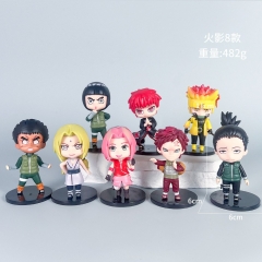 2 Styles 6pcs/set Naruto Cartoon Surprise Blind Box Anime PVC Figures