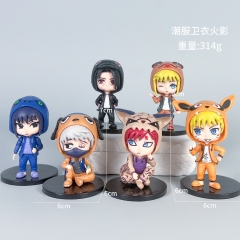 2 Styles 6pcs/set Naruto Cartoon Surprise Blind Box Anime PVC Figures
