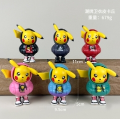 2 Styles 6pcs/set Pokemon Pikachu Cartoon Surprise Blind Box Anime PVC Figures