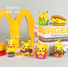 2 Styles 6pcs/set Pokemon Pikachu Cartoon Surprise Blind Box Anime PVC Figures