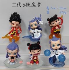 6pcs/set 7-10cm Ne Zha Cartoon Anime PVC Figures