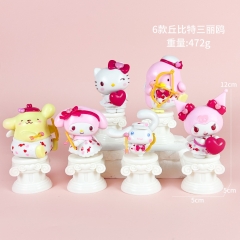 三丽鸥手办爱心丘比特系列盲盒玩具潮玩手办库洛米公仔女礼物摆件
