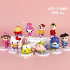 蜡笔小新三丽鸥10件套【袋装】