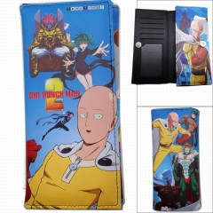 One Punch Man Cartoon Color Printing Coin Purse Anime Long Wallet