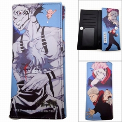 Jujutsu Kaisen Cartoon Color Printing Coin Purse Anime Long Wallet