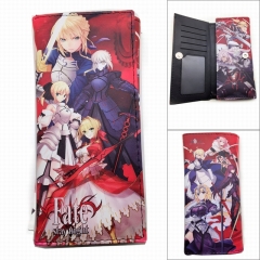 Fate/stay night Cartoon Color Printing Coin Purse Anime Long Wallet