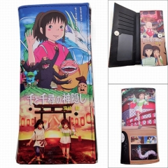 Spirited Away Cartoon Color Printing Coin Purse Anime Long Wallet