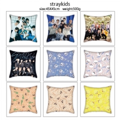 straykids 全彩双面印花抱枕靠垫含枕芯45x45cm