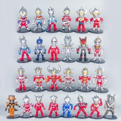 4 Styles 6pcs/set Ultraman Cartoon Surprise Blind Box Anime PVC Figures(opp bag package