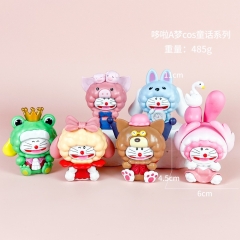 哆啦A梦手办cos绵羊童话机器猫动漫公仔少女心卡通模型摆件盲盒