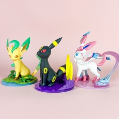 3 Styles Pokemon Eeveelution Cartoon Anime PVC Figures