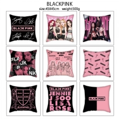 BLACKPINK全彩双面印花抱枕靠垫含枕芯45x45cm