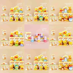 噗噗小熊维尼熊手办动漫盲盒可爱卡通少女心潮玩模型摆件创意礼品