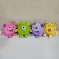Promotion！4PCS/SET 9CM Monsters, Inc. Anime Plush Toy Pendant