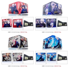 8 Styles Jujutsu Kaisen Cartoon Color Printing Coin Purse Anime Short Wallet