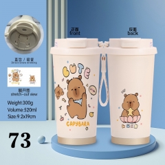 2 Styles Capybara Cartoon Coffee Cup Anime Mug