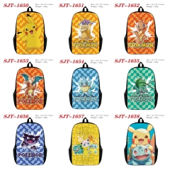 11 Styles Pokemon Cartoon Nylon Canvas Anime Backpack Bag