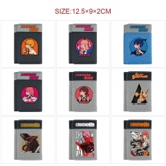 11 Styles Chainsaw Man Cartoon Purse Anime Short Wallet