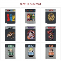 17 Styles One Piece Cartoon Purse Anime Short Wallet