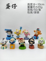 9pcs/set 8-10cm Eggy Party Cartoon Anime PVC Figures