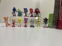 12pcs/set 5cm Sonic the Hedgehog Cartoon Anime PVC Figure