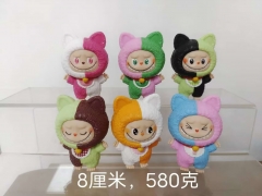 6pcs/set 10cm POP MART Labubu Cartoon Anime PVC Figure