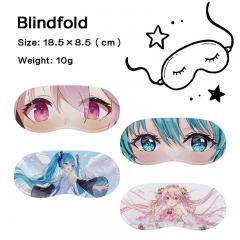 初音未来8 动漫全彩印花午休睡眠遮光眼罩（5个起批）