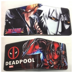 2 Styles Deadpool Cartoon PU Purse Anime Short Wallet